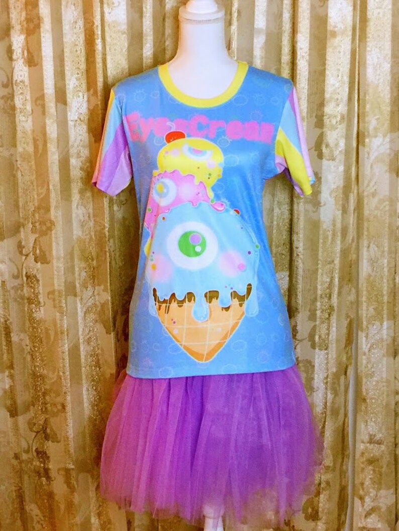 Eyescream Baby Pastel Fairy Kei Decora Kei Tee Etsy