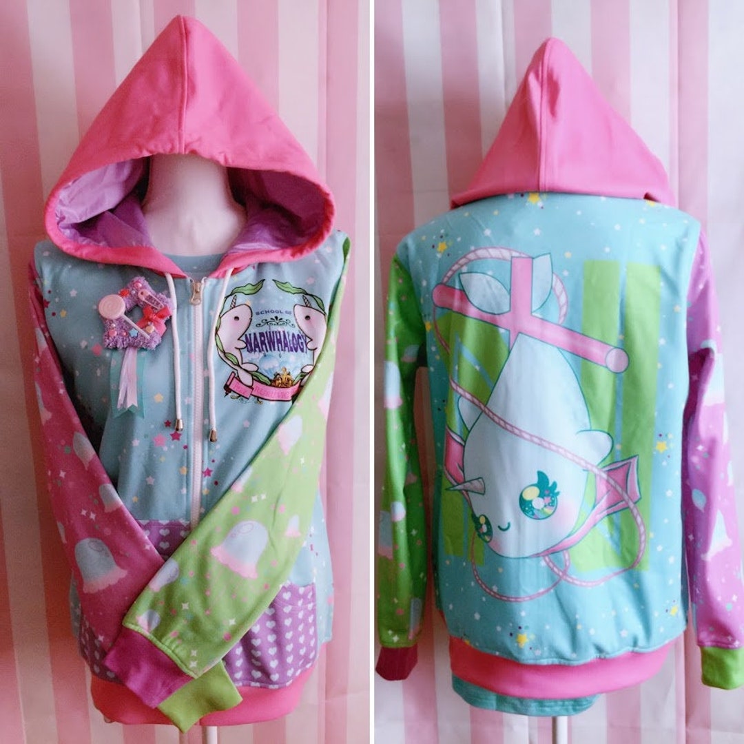 Leerroo - Decora Kei Fleece Cartoon Hoodie