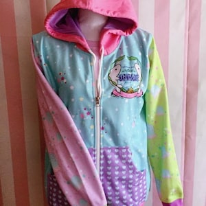 Narwhalogy Harajuku Decora Fairy Kei Hoodie | Plus size