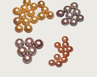 Lavender, Purple and Gold Freshwater Pearls for Pearl Cages