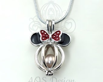 Tinkerbell Disney Cage Necklace Pearl DIY Kit Tinkerbell Cage Also Includes a Necklace of Your Length Choice Freshwater Oyster Etsy Canada