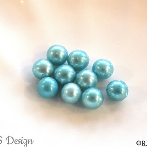 Aquamarine Loose Freshwater Pearls for DIY Jewelry, Cages, Charms, Necklaces