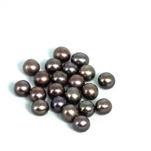Chocolate Brown Freshwater Pearl: Loose Undrilled Pearl (6.2-7mm)