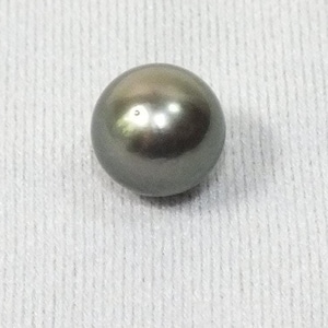 Loose 10.5mm Tahitian Black Pearls Bead For Cage Jewelry Making T2