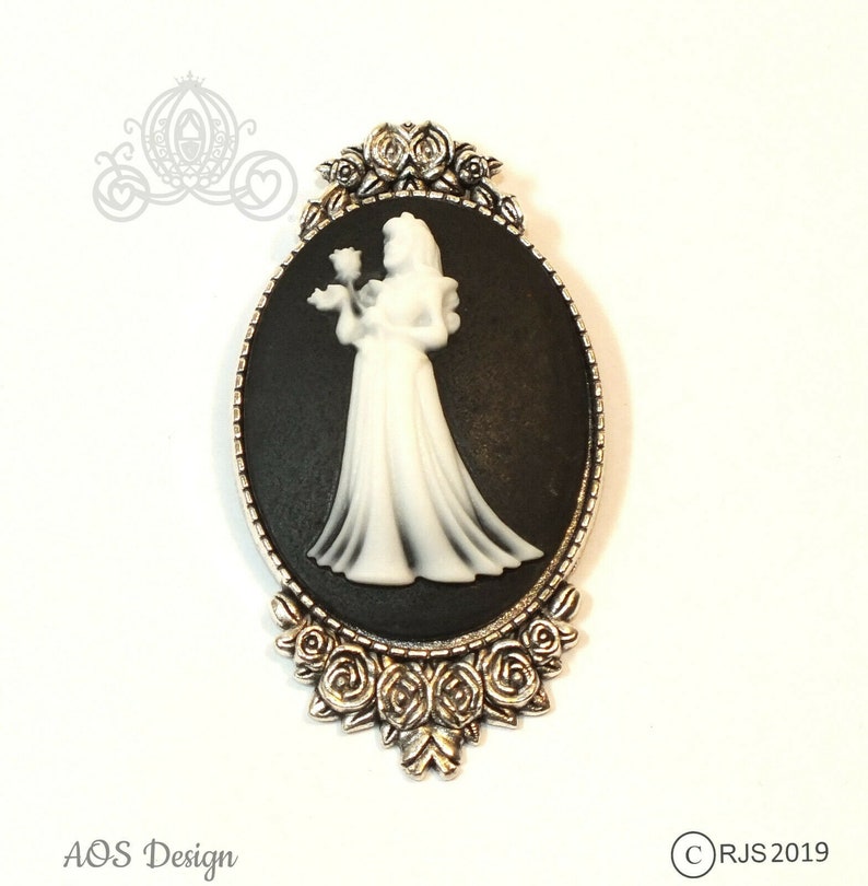 disney princess, disney jewelry, Haunted Mansion, halloween costume, sleeping beauty, gothic jewelry, Halloween cameo, cameo brooch, cameo jewelry, princess necklace, handmade jewelry, halloween jewelry, hair accessories
