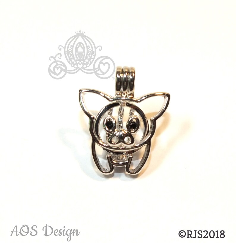 Teacup Pig Pearl Cage Piglet Baby Pig Flying Pig Silver Plated Etsy