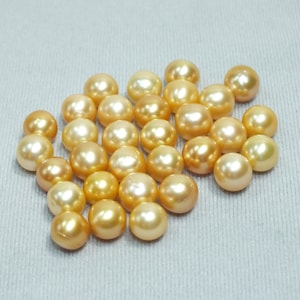 Saltwater Golden South Sea Pearls for DIY Jewelry & Unique Necklaces