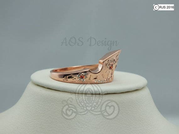 Rose gold hotsell disney princess ring