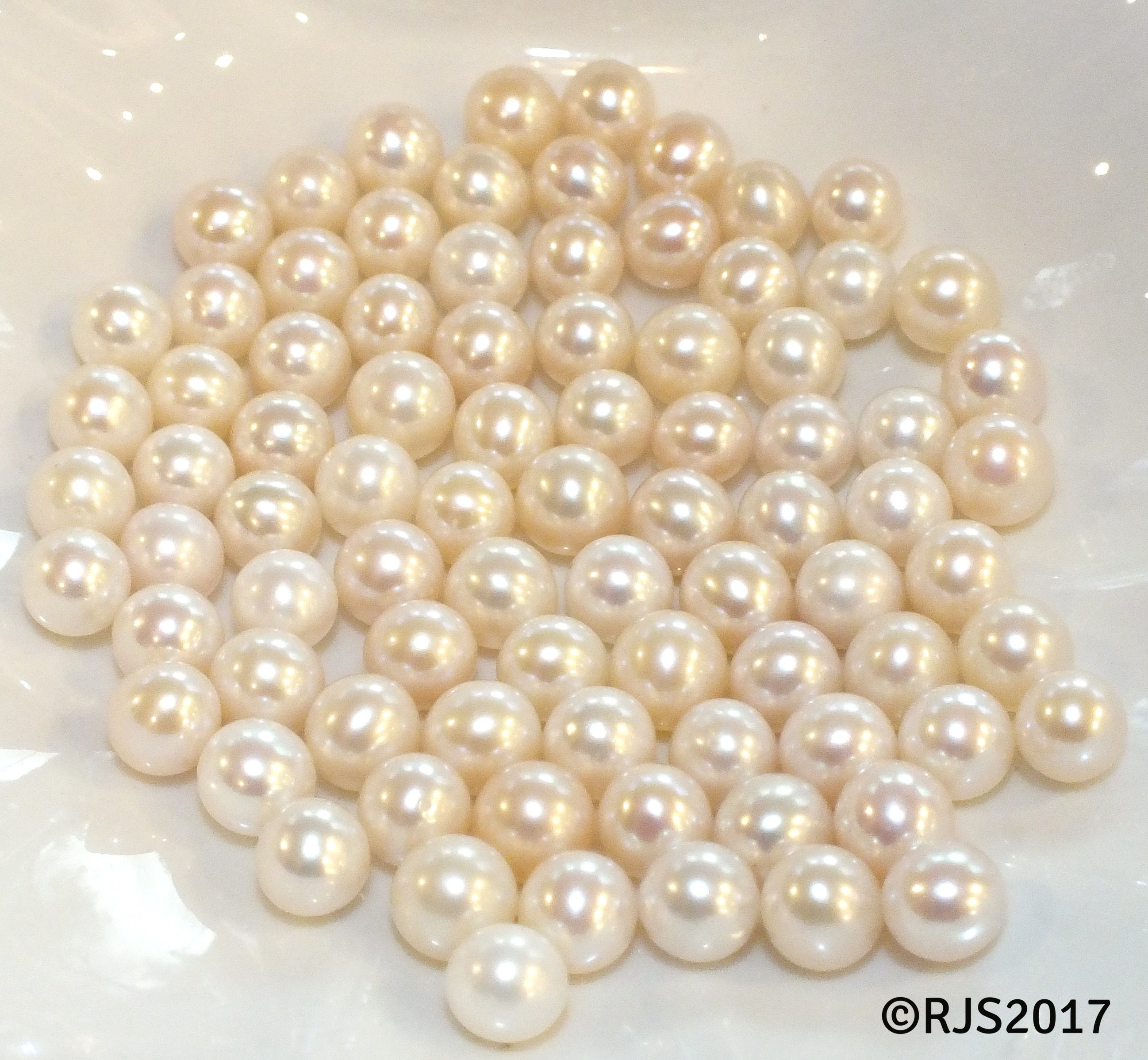 White Freshwater Loose Pearl Round White Pearls for Pearl Cage - Etsy