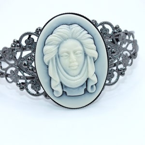 Macabre Haunted Mansion Cuff Bracelet Gothic Witch Jewelry - Halloween Costume Jewelry