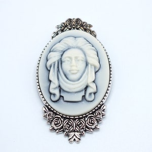 Madame Leota Cameo Womens Brooch Pin - Haunted Mansion Hair Accessories for Women