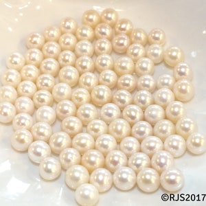Loose Freshwater White Pearls Beads - Jewelry Making and Pearl Cage Necklaces