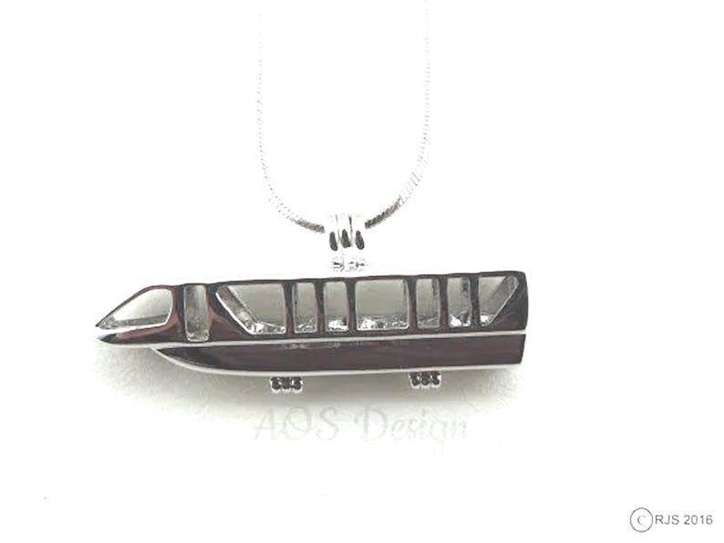 Trending Now: Resort Monorail Pearl Cage Necklace - EPCOT & Grand Floridian Holds 3 Pearls