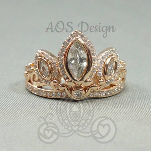Rapunzel Rose Gold Tangled Ring For Princesses of All Ages
