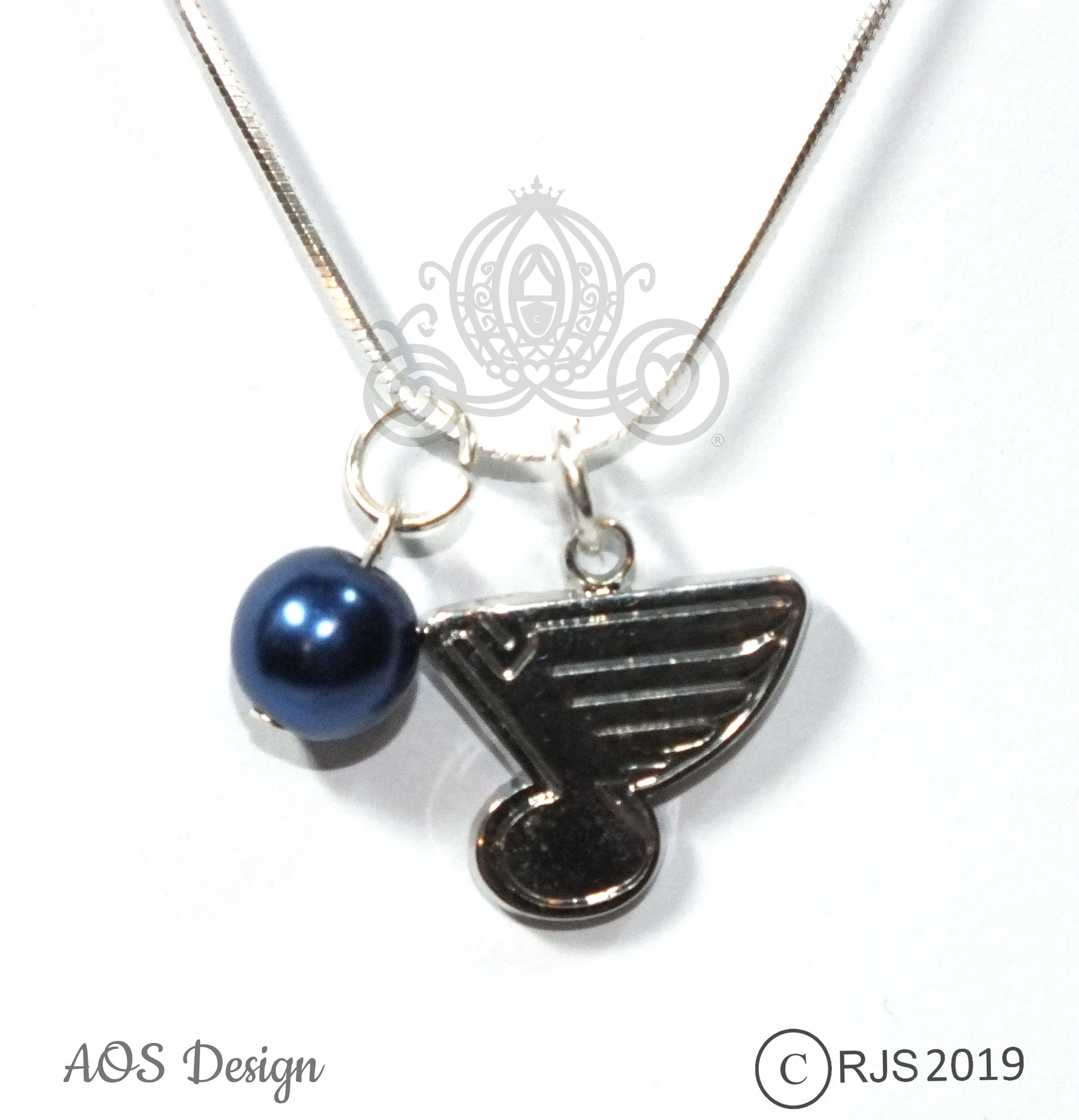 st louis blues necklace