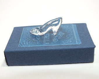 Mini Cinderella Glass Slipper For Engagement or Wedding Proposal In Cinderella Blue Box Etsy gifts