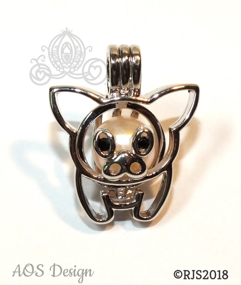 Teacup Pig Pearl Cage Piglet Baby Pig Flying Pig Silver Plated Etsy