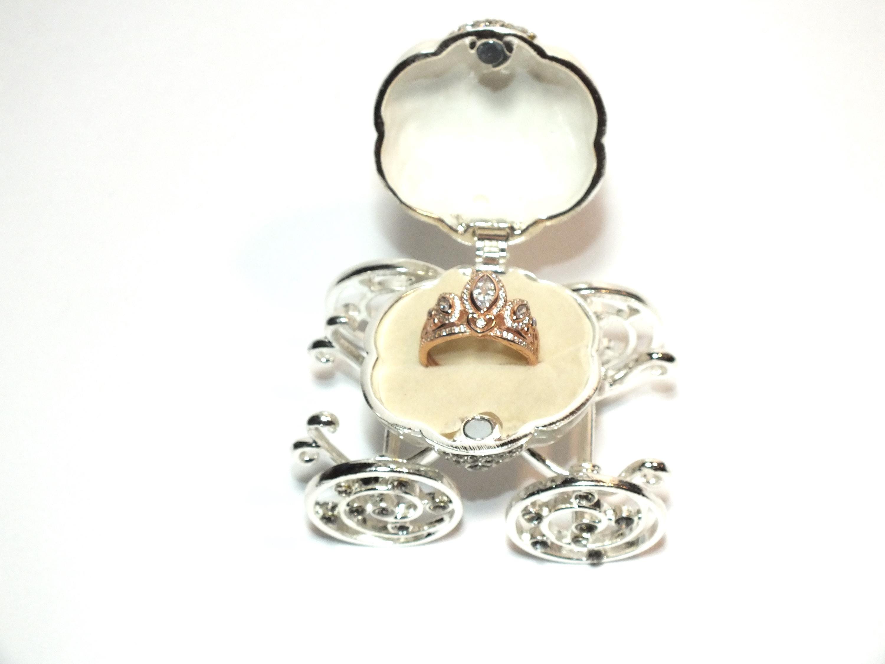 Cinderella Carriage Engagement Ring Box - Fairytale Wedding