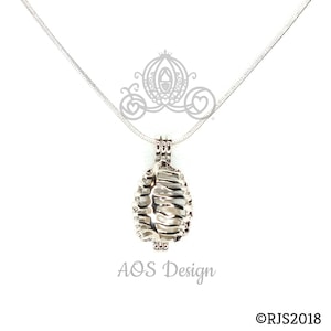 Trending Now - Lotus Flower Pearl Cage Necklace, Nature-Inspired Jewelry Gift