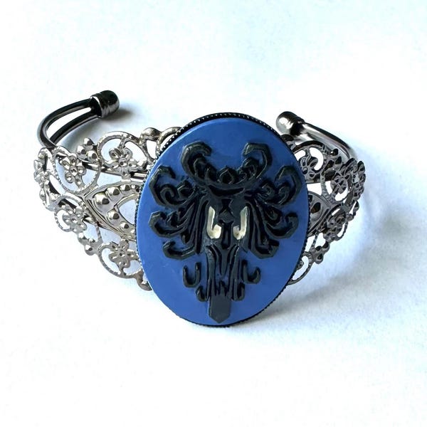 Gothic inspiriert Haunted Mansion Manschetten-Armband mit leuchtenden Augen