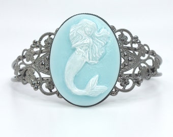 Ariel Cuff Bracelet, Little Mermaid, Halloween Costume, Princess Jewelry