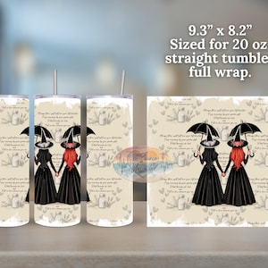 Hexenschwestern Tumbler Design, Halloween Praktische Magie Inspiriert (PNG JPG Digital Download)