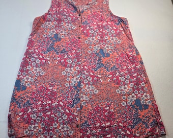 J.Jill Floral Sleeveless Top Size XL