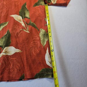 Tommy Bahama Floral Hawaiihemd Rot Large 2XL Bild 2