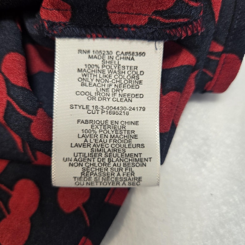 Joie XS Cherry Print Polyester Top image 4