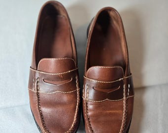 Cole Haan Brown Leather Loafers 10M