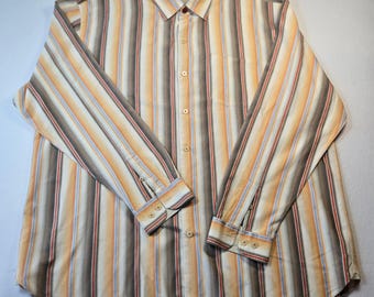 Camisa de hombre Tommy Bahama a rayas con botones, talla XXL