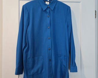 Vintage 1940s USN N-3 Poplin Field Shirt Mens Size M/L WW2 Shirt
