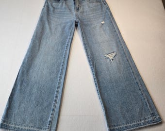 Pantalones vaqueros desgastados para mujer de Old Navy, talla 14