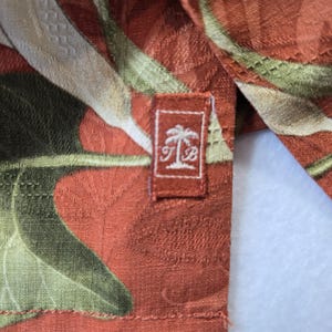 Tommy Bahama Floral Hawaiihemd Rot Large 2XL Bild 3