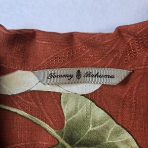 Tommy Bahama Floral Hawaiihemd Rot Large 2XL Bild 7