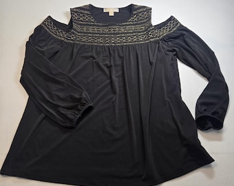 Top negro Michael Kors 1X