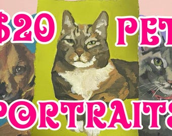 Acrylic Pet Portrait, Custom Gift, Art for Cat Lovers, Art for Dog Lovers, Personalized Pet Portrait, Pet Art, Unique Art, Custom Gifts