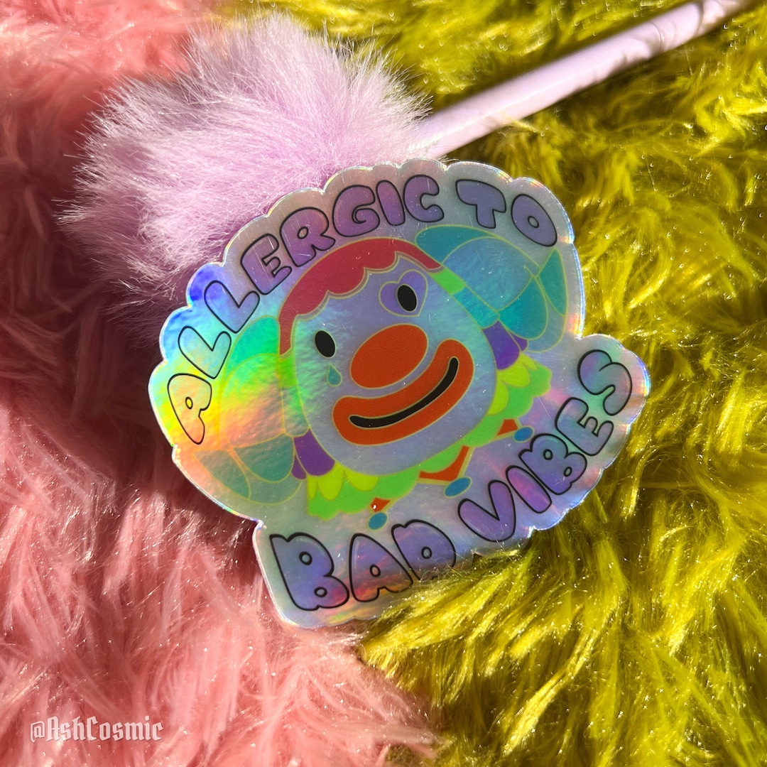 Pietro Animal Crossing Clown Villager Holographic Vinyl Waterproof ...