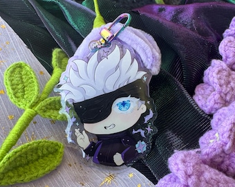 Satoru Gojo JJK chili keychain 2.5"
