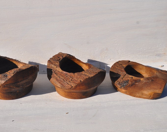 Live edge planter  bowls 3-4" deep 4 "-5" wide