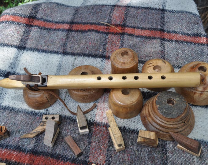 Native American style flute, Jelutong, F# scale, CrazyBearUSA
