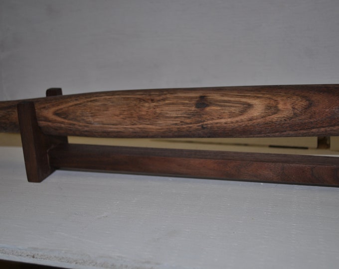 French Rolling pin,  Walnut 24", with stand, CrazyBearUSA,