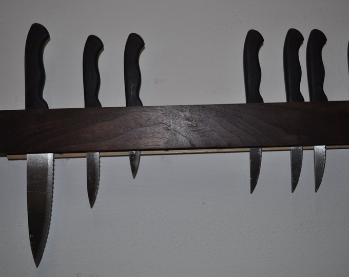 Walnut knife holder 24" By CrazyBearUSA