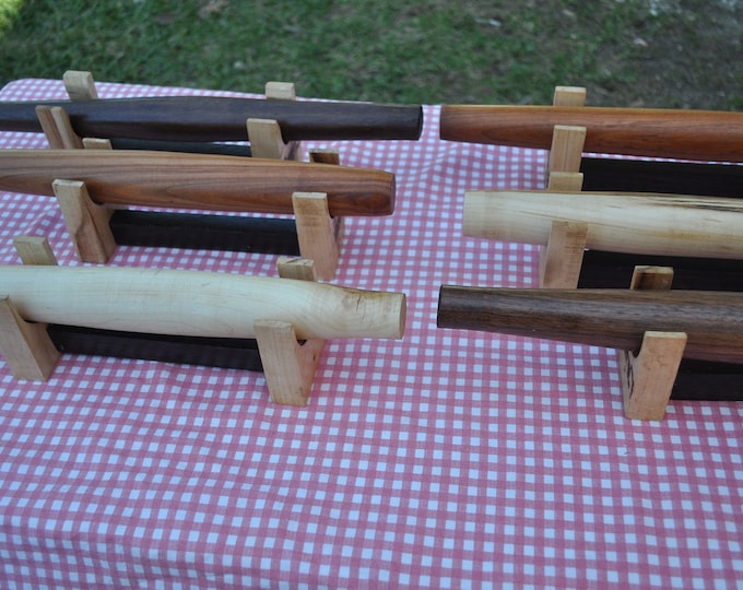 French rolling pins, 15" to 28" maple, cherry, walnut, Direct food safe finish