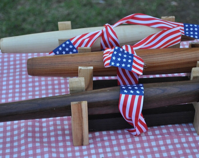 French rolling pins, 15" to 28" maple, cherry, walnut,