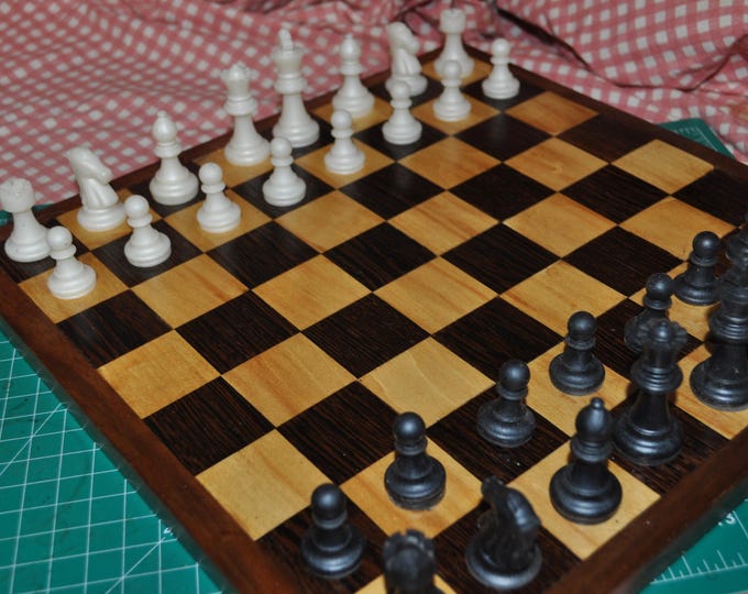 Epoxy chess with wood board CrazyBearUSA