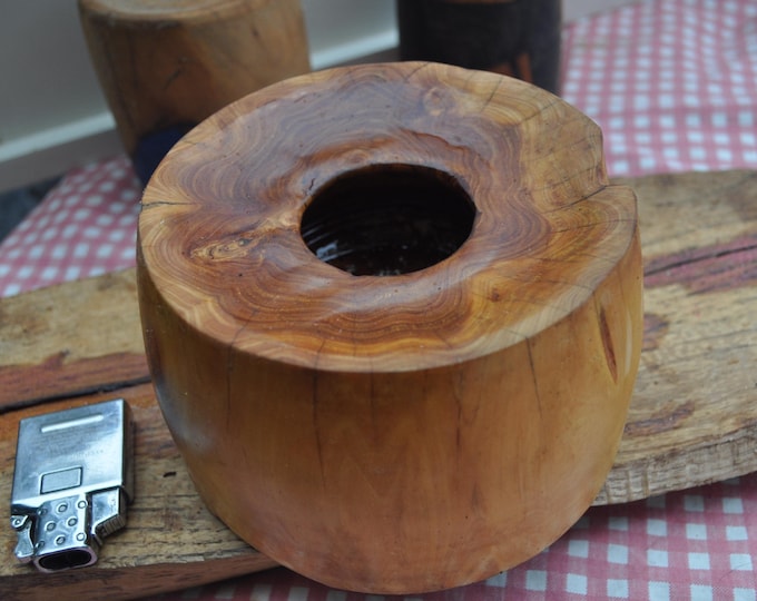 Air planter hardwood Vase  6x4x2 CrazyBearUSA