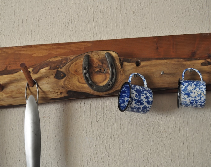 TEXAS hardwood coat hanger with pony shoe