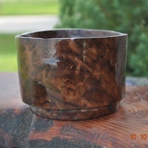 Claro Walnut Bowel 2.5&quot; deep 3.5 wide Approx