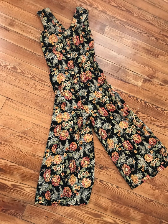 1990s does 1930s palazzo pant jumpsuit